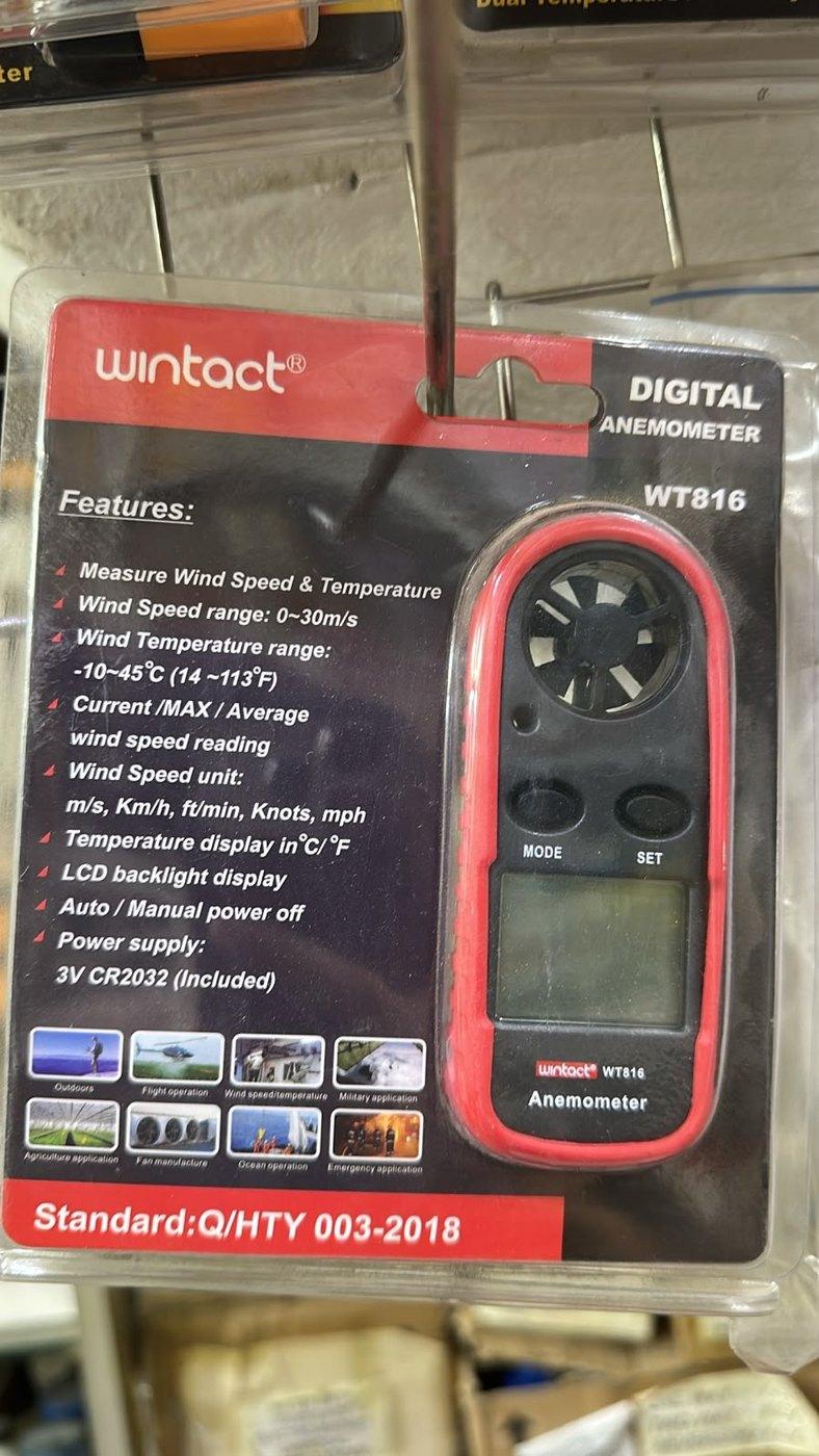Wintact WT816 Digital Anemometer